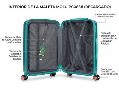 Makeway - Set de Maleta de viaje polipropileno 20 - 24 - 28 pulgadas - Dark Blue