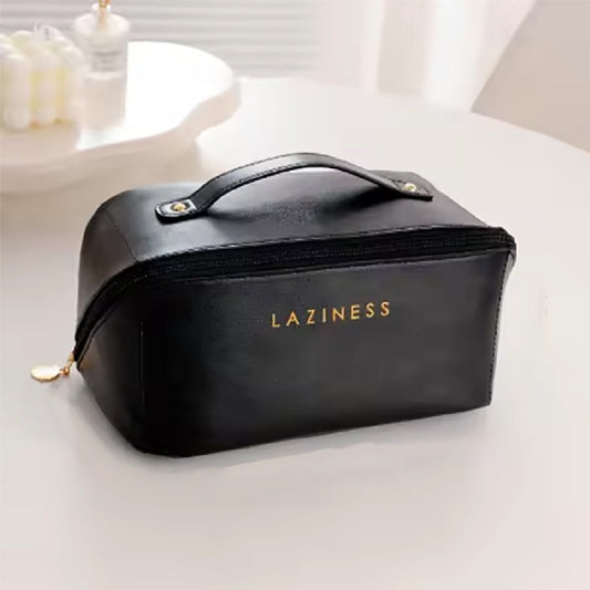 Makeway - Bolso neceser portátil de maquillaje para mujer - Negro