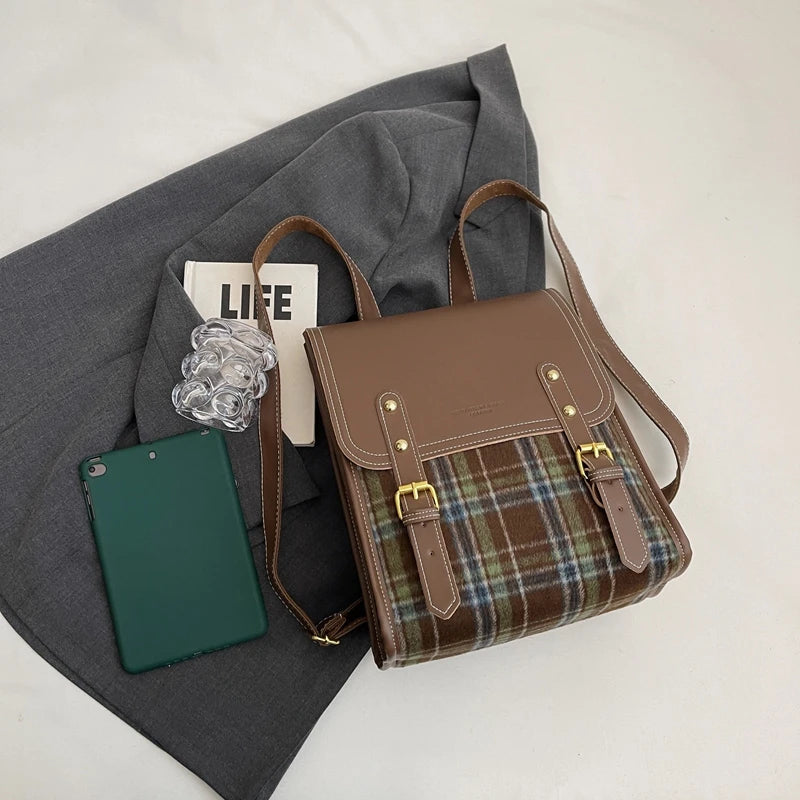 Cartera mochila vintage tendencia 2025 Fashion cuero PU