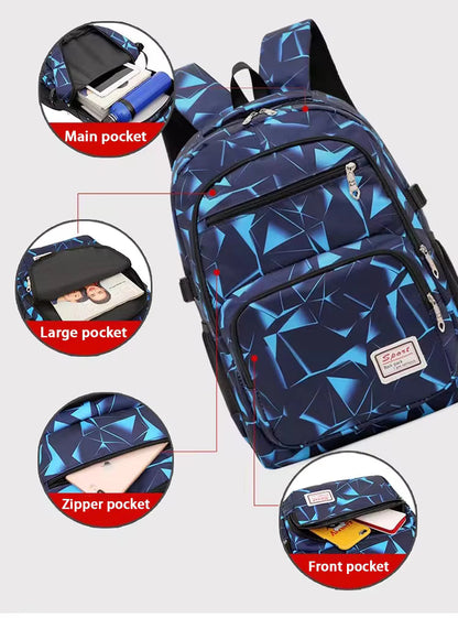 Mochila Escolar Moda 3 Piezas Gran Capacidad